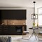 Designers Fountain Kew Gardens 60 Watt 1 Light Matte Black And Old Satin Brass Convertible Pendant D276M-8P-MB - alternate 2